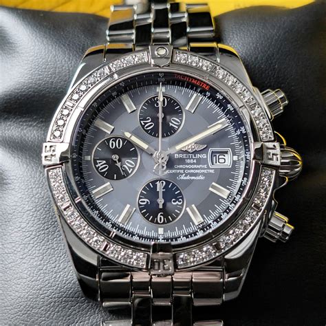 breitling chronomat evolution a13356 diamond|breitling chronomat evolution price.